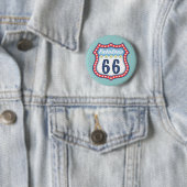 Fabulous Route 66 Ronde Button 5,7 Cm (In situ)