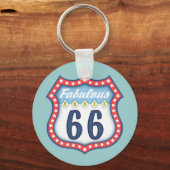 Fabulous Route 66 Sleutelhanger (Voorkant)