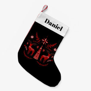 Fabulous Scandi Deer Pattern Kleine Kerstsok
