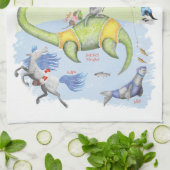 Fabulous Scottish Beasts theedoek (Gevouwen)