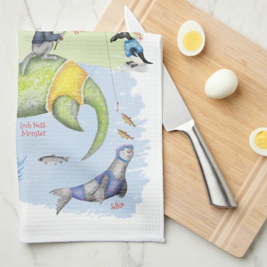 Fabulous Scottish Beasts theedoek (Quarter Fold)