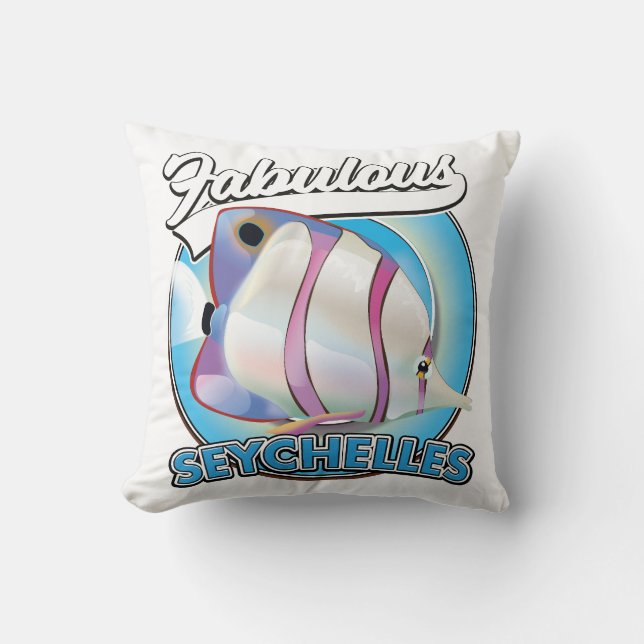 Fabulous Seychellen retro logo Kussen (Voorkant)