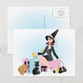 Fabulous Shopping Witch Briefkaart (Voorkant / Achterkant)