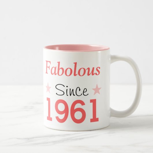 Fabulous Since 1961 Tweekleurige Koffiemok (Rechts)