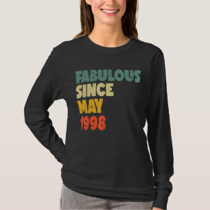 Fabulous, sinds mei 1998, Man Woman Birthda T-shirt