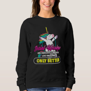 Fabulous Social Worker Magical Unicorns Rainbow Trui