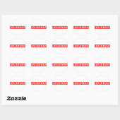 Fabulous Stamp Ronde Sticker (Vel)