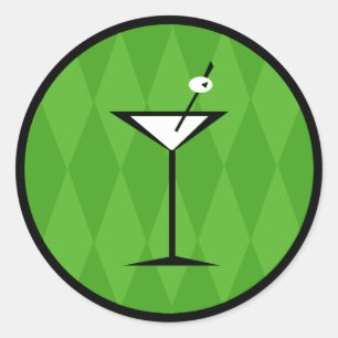 Fabulous  Style Martini Ronde Sticker