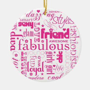 Fabulous Synonym BFF Ornament