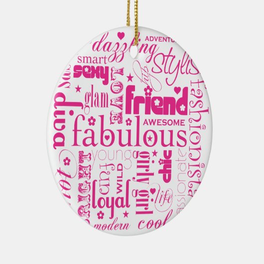 Fabulous Synonym BFF-Ornament Keramisch Ornament (Rechts)