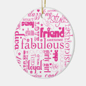 Fabulous Synonym BFF-Ornament Keramisch Ornament (Links)