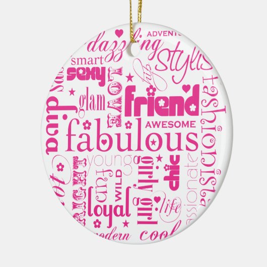 Fabulous Synonym BFF-Ornament Keramisch Ornament (Links)