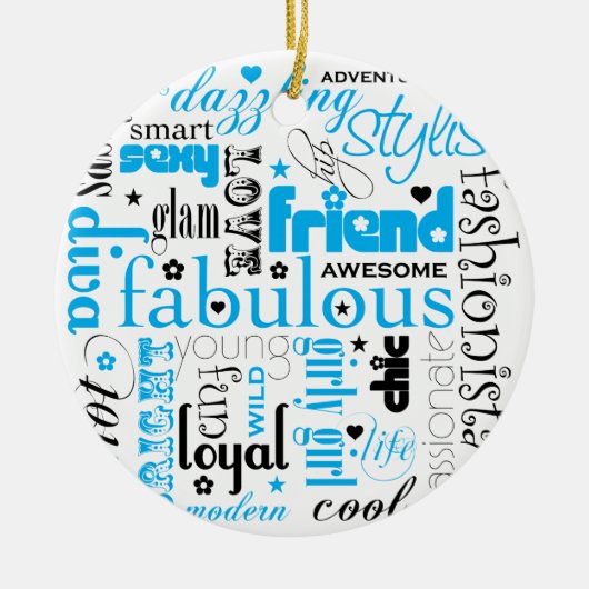 Fabulous Synonym BFF-Ornament Keramisch Ornament (Voorkant)
