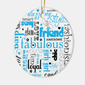 Fabulous Synonym BFF-Ornament Keramisch Ornament (Links)