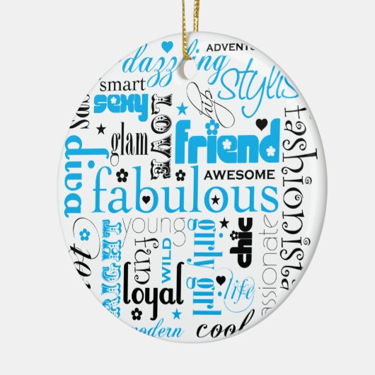 Fabulous Synonym BFF-Ornament Keramisch Ornament (Links)