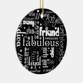 Fabulous Synonym BFF-Ornament Keramisch Ornament (Rechts)