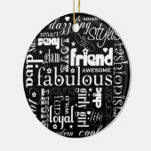 Fabulous Synonym BFF-Ornament Keramisch Ornament (Links)