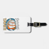 fabulous Tahiti retro logo Bagagelabel (Voorkant horizontaal)