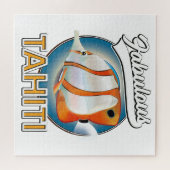 fabulous Tahiti retro logo Legpuzzel (Horizontaal)