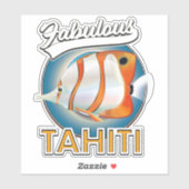 fabulous Tahiti retro logo Sticker (Vel)