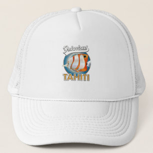 fabulous Tahiti retro logo Trucker Pet