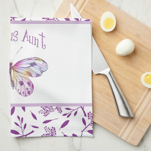 Fabulous tante Butterfly Pastel Theedoek (Quarter Fold)