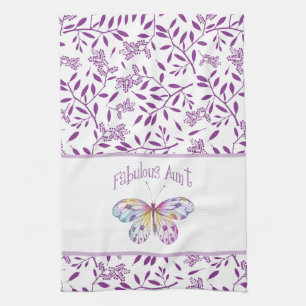 Fabulous tante Butterfly Pastel Theedoek