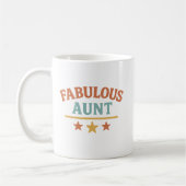 Fabulous Tante - Grappige Retro 70s Style Gift voo Koffiemok (Links)