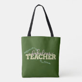 Fabulous Teacher Maestra Fabulosa Spaans leraar Tote Bag (Achterkant)