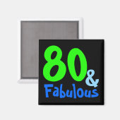 Fabulous Tropical Birthday Magneet (Voorkant / Achterkant)