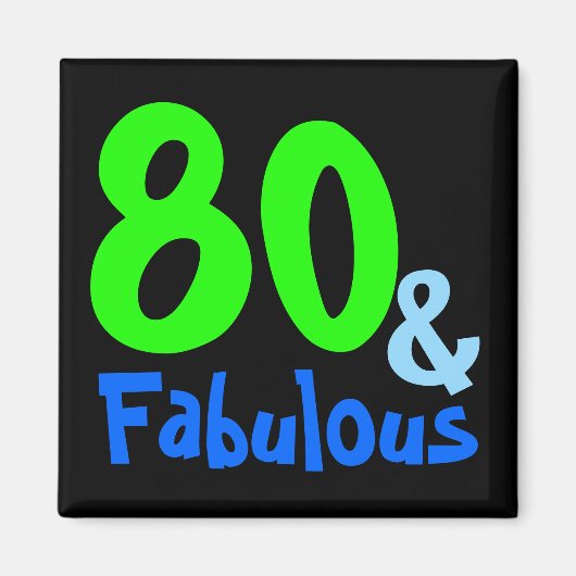 Fabulous Tropical Birthday Magneet (Voorkant)