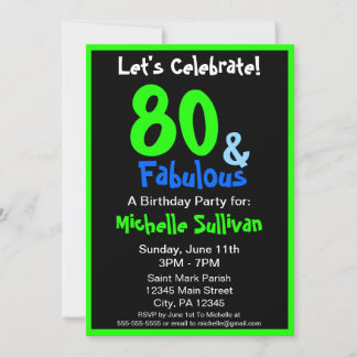 Fabulous Tropical Birthday Party Invitation Kaart