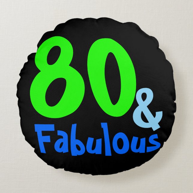 Fabulous Tropical Birthday Rond Kussen (Voorkant)