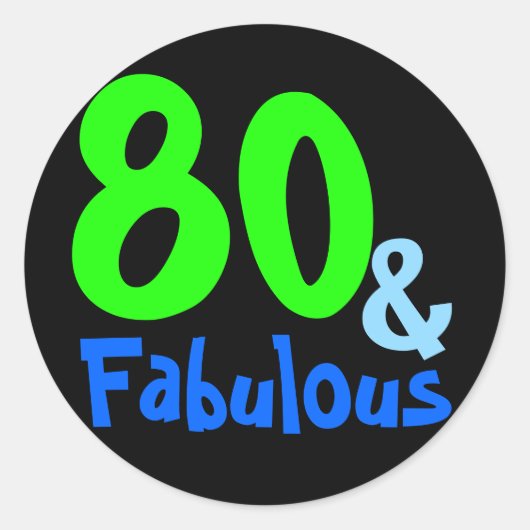 Fabulous Tropical Birthday Ronde Sticker (Voorkant)