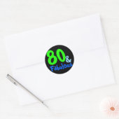 Fabulous Tropical Birthday Ronde Sticker (Envelop)