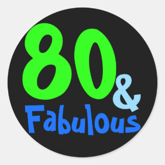 Fabulous Tropical Birthday Ronde Sticker