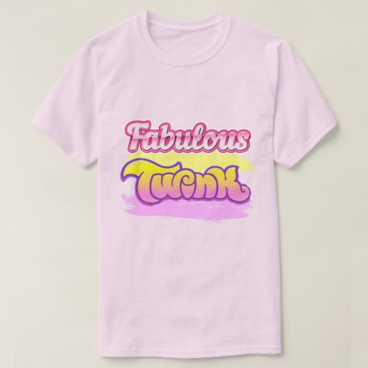 Fabulous Twink Pride Mannen Basic T-Shirt (Design voorkant)
