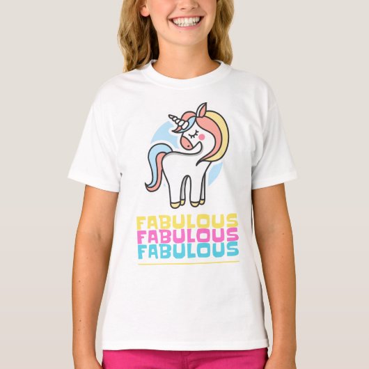 Fabulous Unicorn T-shirt (Voorkant)