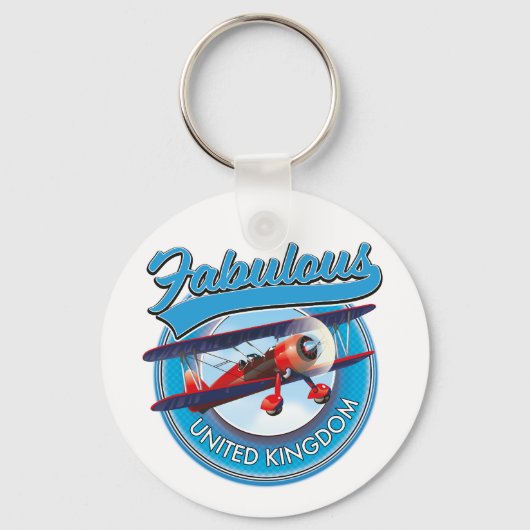 Fabulous United Kingdom reispatch. Car Magnet Sleutelhanger (Voorkant)