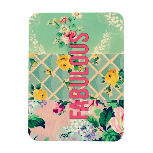 Fabulous  wallpaper collage magneet (Verticaal)