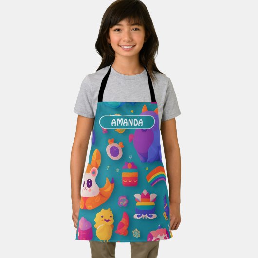 Fabulous Wezens Rainbow Gepersonaliseerd Patroon Schort (Insitu)