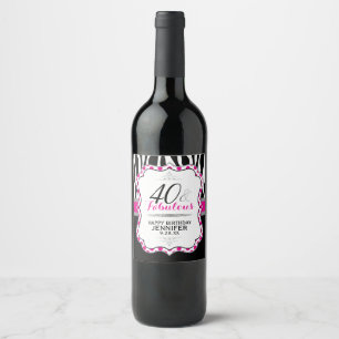 Fabulous Wine & Champagne Labels Wijn Etiket