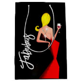 Fabulous "Wine Diva" Gift Bag Medium Cadeauzakje (Voorkant)