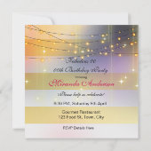 Fabulous Women Birthday Party Champagne Stiletto Kaart (Achterkant)