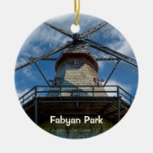 Fabyan Park Dutch Smock Mill Keramisch Ornament (Voorkant)