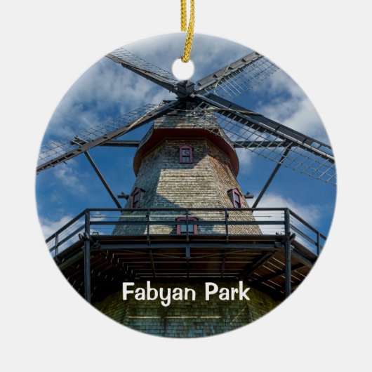 Fabyan Park Dutch Smock Mill Keramisch Ornament (Voorkant)