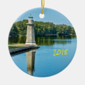 Fabyan Windmill & Fox River in Genève Keramisch Ornament (Voorkant)