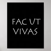 Fac ut vivas poster (Voorkant)