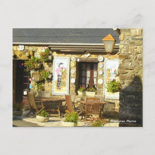 Façade crêperie BRETAGNE FRANKRIJK Briefkaart (Voorkant)