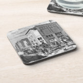 Facade of the Hotel Drouot, Parijs, c.1852 (engrav Drankjes Onderzetter (Linkerzijde)